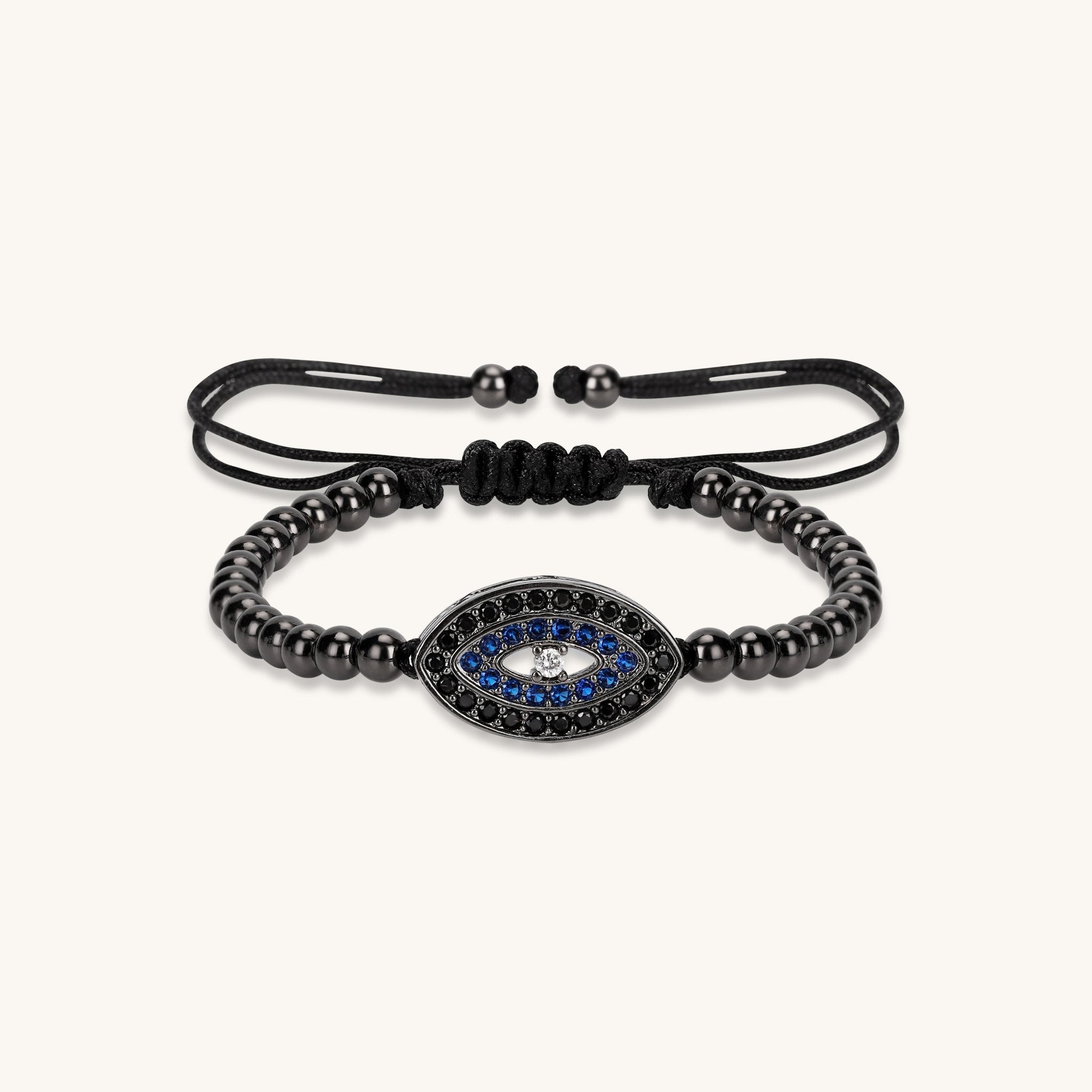 Interwoven Chain Light Evil Eye Bracelet - Muditalume.online store